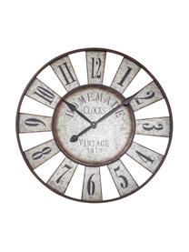 Horloge murale Anatol, Zinc, noir, brun