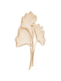 Ručne vyrobená nástenná dekorácia Ginkgo Gold, Hliník ošetrený práškovým náterom, Odtiene zlatej, Š 38 x V 36 cm