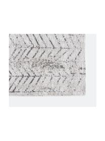 Tappeto J. Ladder, Tessuto: Jacquard, Retro: Miscela di cotone rivesti, Bianco, nero, Larg. 140 x Lung. 200 cm