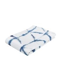 Toalla de playa ligera Shibori, 55% poliéster, 45% algodón
Gramaje ligero 340 g/m², Blanco, azul, An 70 x L 150 cm