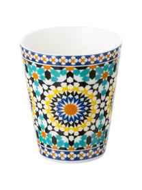 Set tazze da caffè Bisanzio, 6 pz., New bone china, Interno: avorio, esterno: multicolore, Ø 6 x A 6 cm