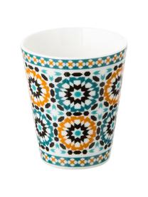 Set tazze da caffè Bisanzio, 6 pz., New bone china, Interno: avorio, esterno: multicolore, Ø 6 x A 6 cm