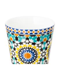 Espressobekersset Bisanzio, 6-delig, Beenderporselein, Binnenzijde: ivoorkleurig. Buitenzijde: multicolour, Ø 6 x H 6 cm