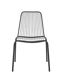 Sedia da giardino in metallo Tirana 2 pz, Metallo verniciato a polvere, Nero, Larg. 56 x Prof. 54 cm