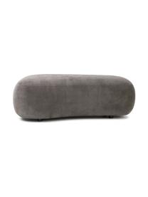 Panca curva Alba, Rivestimento: 97% poliestere, 3% nylon , Struttura: legno massiccio di abete , Piedini: plastica, Tessuto taupe, Larg. 130 x Prof. 62 cm