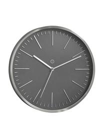 Nástěnné hodiny Dakota, Šedá, stříbrná, Ø 30 cm