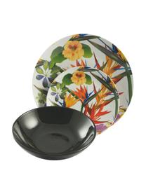 Set 18 piatti per 6 persone Tropical Jungle, Multicolore, Set in varie misure