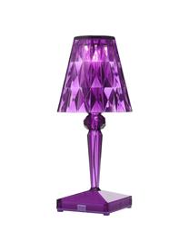 Lampada da comodino piccola portatile a LED Battery, dimmerabile, Plastica, Viola, Ø 12 x Alt. 26 cm