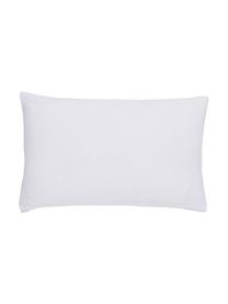 Housse de coussin rectangulaire Ren, 100 % coton, Blanc, vieux rose, larg. 30 x long. 50 cm