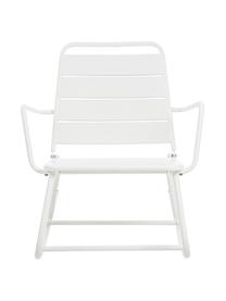 Fauteuil de jardin à bascule Lillian, Acier, revêtement par poudre, Blanc, larg. 63 cm x haut. 74 cm