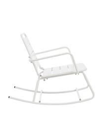 Fauteuil de jardin à bascule Lillian, Acier, revêtement par poudre, Blanc, larg. 63 cm x haut. 74 cm