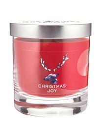 Weihnachtskerze Christmas Joy (Zimt, Nelke & süße Vanille), Behälter: Glas, Deckel: Metall, beschichtet, Zimt, Nelke & süße Vanille, Ø 8 x H 12 cm