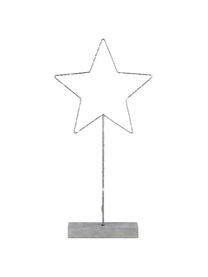 Lampada LED a forma di stella Malin, Metallo verniciato, Grigio, L 26 x A 51 cm