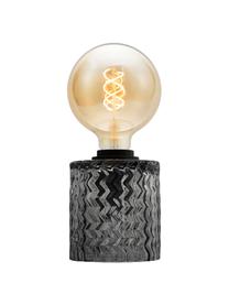 Lampa stołowa ze szkła Crystal Smoke, Szary, Ø 11 x W 13 cm