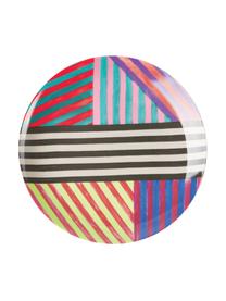 Set de platos postre de porcelana de diseño Carol, 4 uds., Porcelana, Multicolor, Ø 21 x Al 3 cm