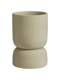 Maceta grande de gres Ajonu, Gres, Beige, Ø 19 x Al 28 cm