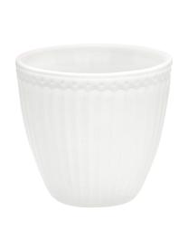 Tazza senza manico fatta a mano Alice 2 pz, Gres, Bianco, Ø 10 x Alt. 9 cm