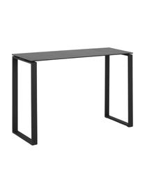 Console plateau en céramique noir Katrine, Céramique gris foncé, larg. 110 x haut. 76 cm