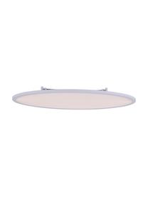 Plafoniera ovale a LED con telecomando Pesaro, Struttura: metallo rivestito, Bianco, Larg. 80 x Alt. 6 cm