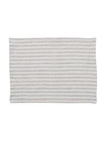 Manteles individuales de lino Solami, 2 uds., Lino, Beige, blanco, An 35 x L 45 cm