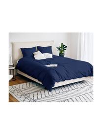 Baumwollsatin-Bettdeckenbezug Comfort, Webart: Satin, leicht glänzend Fa, Dunkelblau, B 200 x L 210 cm
