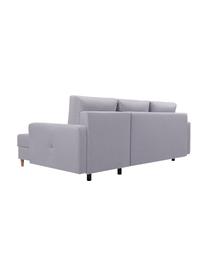 Sofá cama rinconero Vinci, con espacio de almacenamiento, Tapizado: 100% poliéster, Gris, An 231 x F 146 cm