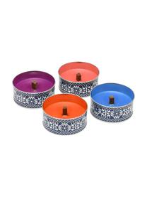 Set de velas Portugal, Recipiente: metal recubierto, Multicolor, Ø 10 x Al 5 cm