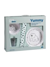 Geschirr-Set Happy Dots, 4-tlg., Blau, Set mit verschiedenen Grössen