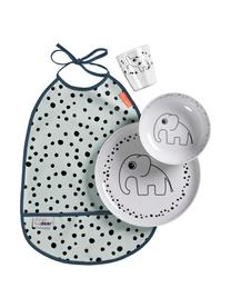 Serviesset Happy Dots, 4-delig, Blauw, Set met verschillende formaten