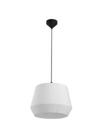 Lámpara de techo Dicte, estilo clásico, Pantalla: tela, Anclaje: metal recubierto, Cable: plástico, Blanco, negro, Ø 40 x Al 34 cm