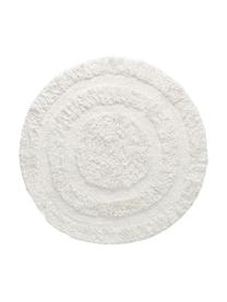 Tapis rond Eligia, 100 % coton, Blanc, Ø 120 cm (taille S)