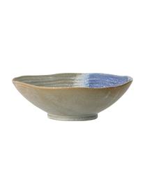 Bol artesanal de gres Aura, Gres, Azul, beige, verde, Ø 24 x Al 7 cm