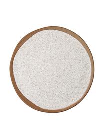 Platos postre Cira, 2 uds., Gres, Tonos marrones y beige, Ø 21 cm