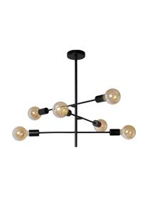 Pendelleuchte Lester, Baldachin: Metall, lackiert, Schwarz, Ø 59 x H 83 cm