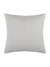 Coussin 40x40 Noël Laponie, Gris, blanc cassé, couleur argentée