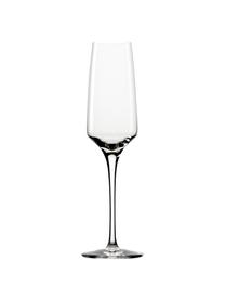 Kristall-Sektgläser Experience, 6 Stück, Kristallglas, Transparent, Ø 6 x H 22 cm, 190 ml