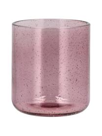 Wassergläser Valencia, 6 Stück, Glas, Rosa, Ø 8 x H 9 cm, 300 ml