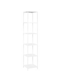 Libreria in metallo bianco Neptun, Metallo verniciato a polvere, Bianco, Larg. 35 x Alt. 181 cm