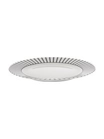 Sottopiatto Ceres Loft, 4 pz., Porcellana, Bianco, nero, Ø 30 x A 2 cm