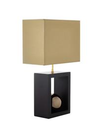Lampa stołowa z drewna bukowego Scala, Odcienie złotego, brązowy, S 30 x W 54 cm