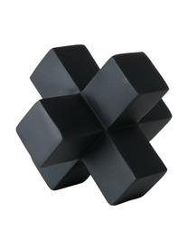 Objet décoratif Crossy, 2 élém., Plastique, Plateau : noir Cadre : noir, mat, larg. 10 x haut. 10 cm