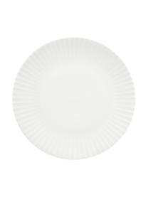 Snídaňové talíře z kostního porcelánu Nala, 2 ks, Bílá