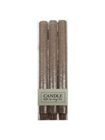 Candela bastone Flair 3 pz, Cera, Dorato, Ø 3 x Alt. 27 cm