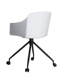 Silla giratoria de oficina Gero, Asiento: plástico, Patas: metal, Blanco, negro, An 54 x Al 81 cm