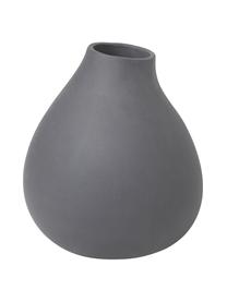 Jarrón de porcelana Nona, estilo moderno, Porcelana, Gris, Ø 15 x Al 17 cm