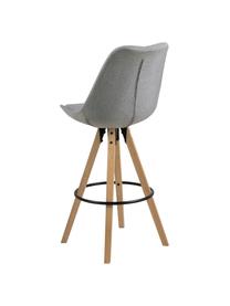 Barová židle Dima, 2 ks, Světle šedá, dub, Š 49 cm, V 112 cm