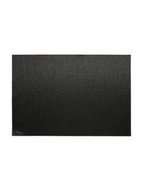 Kunststoffen placemats Brilliant, 2 stuks, Kunststof, Zwart, goudkleurig, 30 x 45 cm