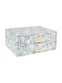 Organizador de escritorio Leaf, Caja: cartón laminado, Asa: metal, Blanco, verde, An 33 x Al 15 cm