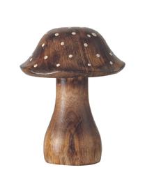 Champignons décoratifs en bois Pucky, 3 élém., Bois, Brun, blanc, Lot de différentes tailles