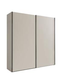 Armario Monaco, 2 puertas correderas, Tablero de fibras de densidad media (MDF), Champán, gris plateado, pizarra, An 197 x Al 217 cm